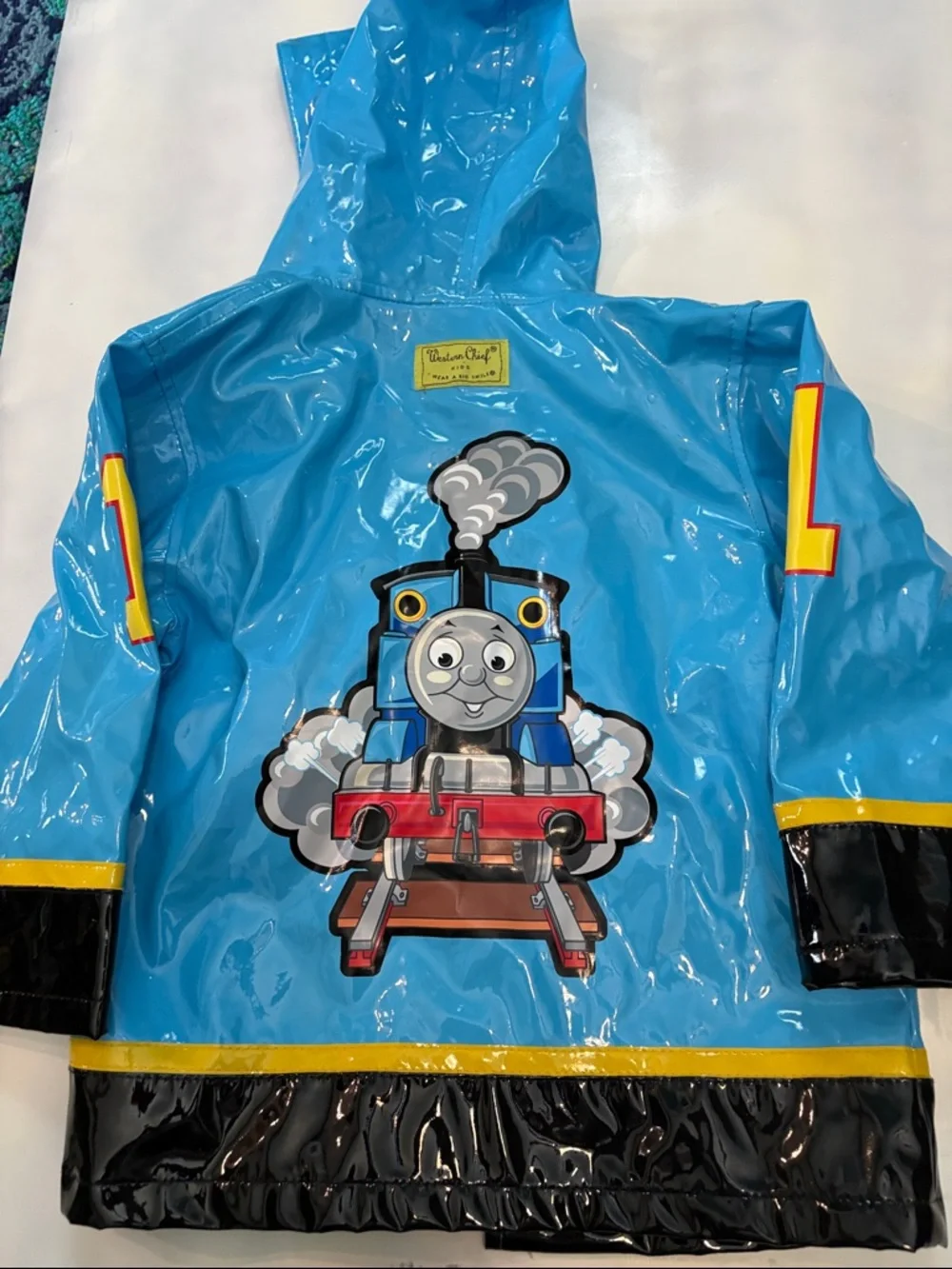 Thomas & Friends Yellow & Blue Kids Hooded Raincoat